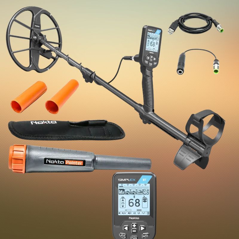 Nokta Simplex BT Metalldetektor mit Nokta-Pointer Pinpointer