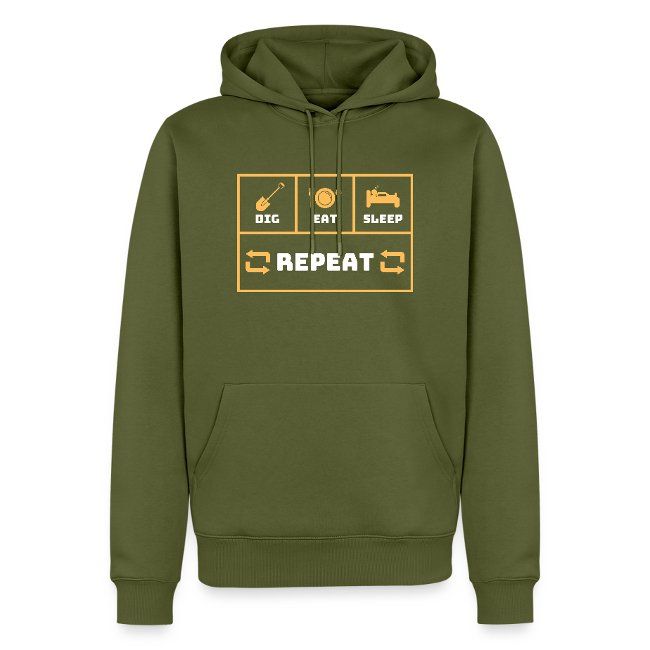 Hoodie "Dig-Sleep-Metaldetecting-Repeat"