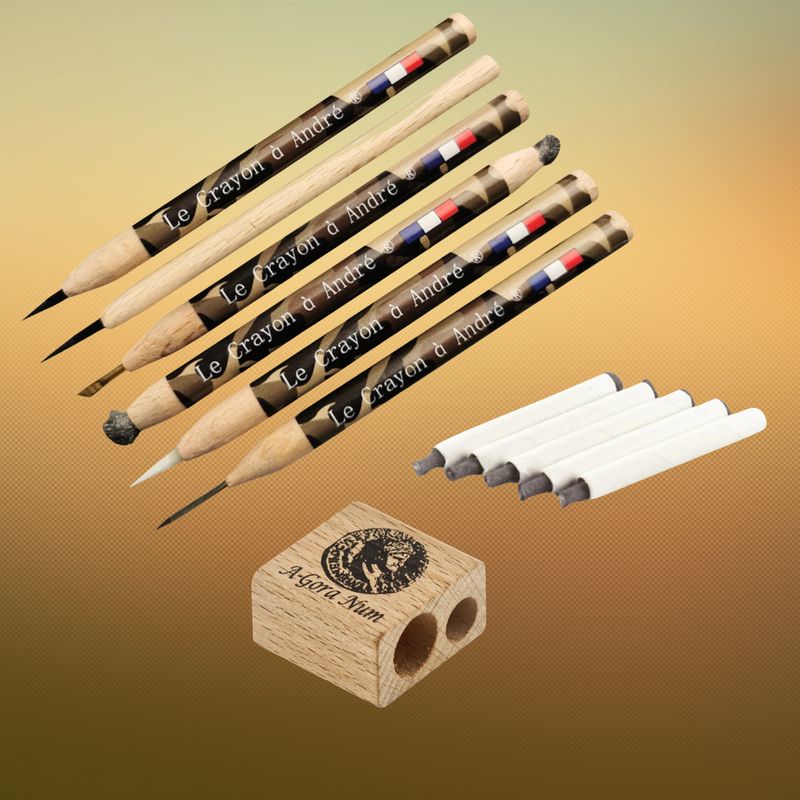 Komplettset - Restaurierung Set Stifte - Le Crayon à André