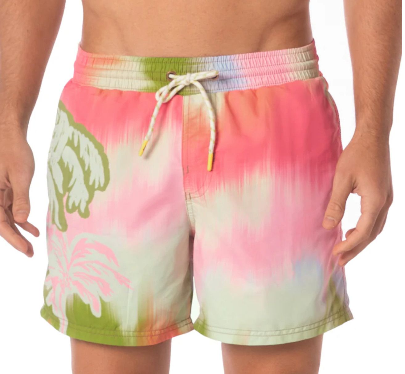 Lime Ombré Sailor Sporty Shorts, Size: Small, Color: Multi