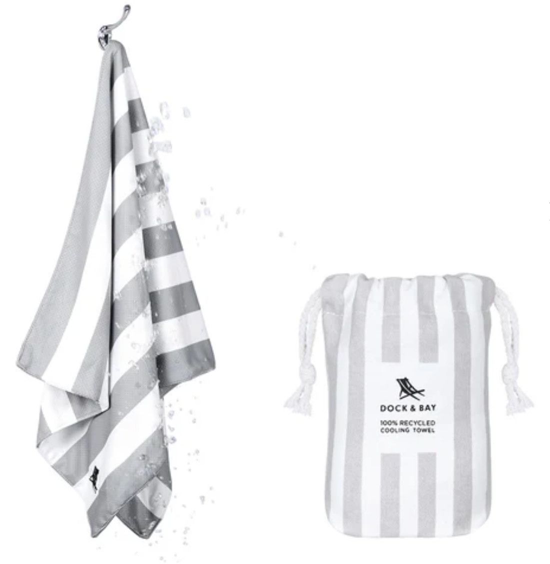 Quick Cool Gym Towel, Color: Goa Grey, Size: OS