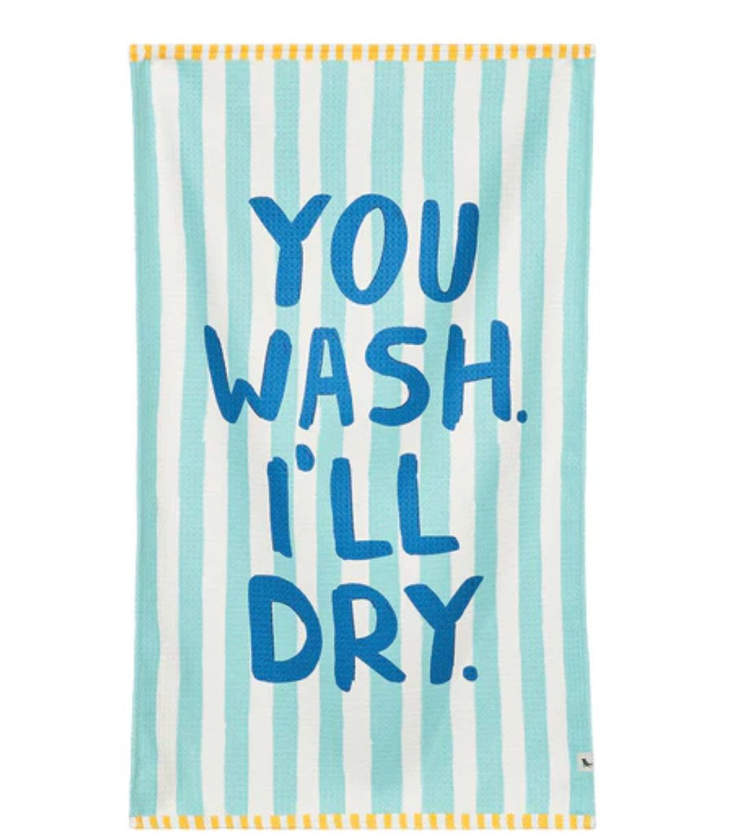 Dock &amp; Bay Tea Towel, Color: You Wash I&#39;ll Dry