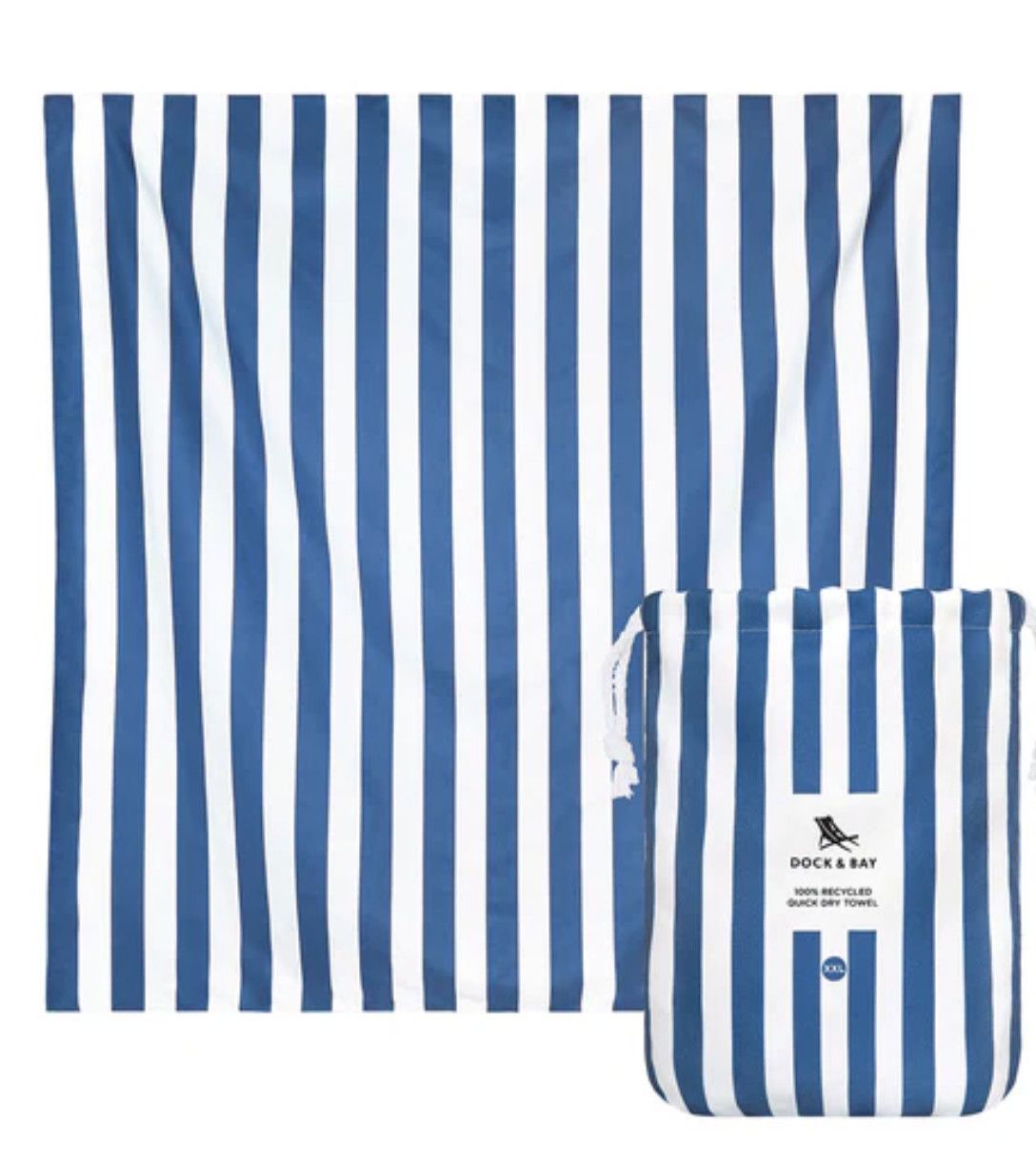 Dock &amp; Bay Quick Dry Towel - Extra Extra Large, Color: Whitsunday Blue