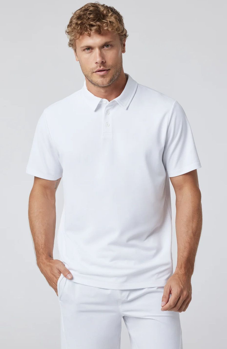 Gamepoint Polo, Size: Medium, Color: White