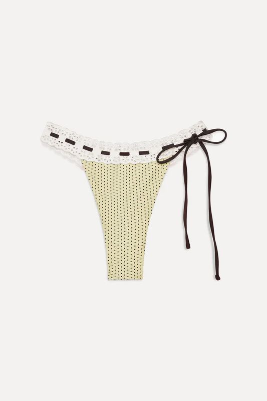 Lacey Bottom Lemon Dot