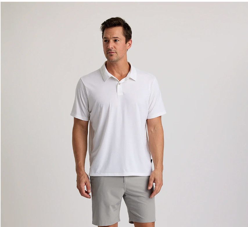 Men&#39;s Elevate Polo Bright White, Size: Medium
