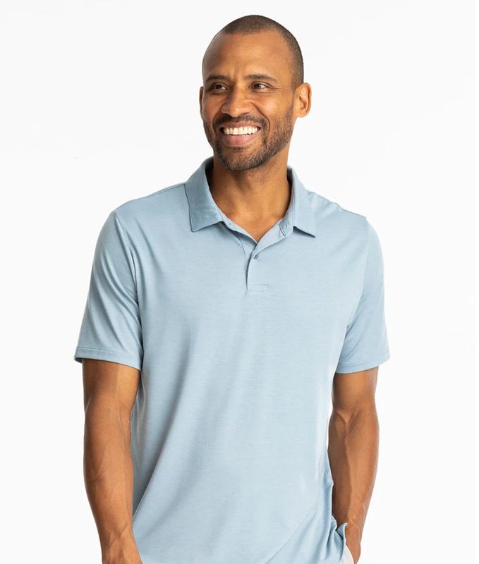 Men&#39;s Elevate Polo Blue Fog