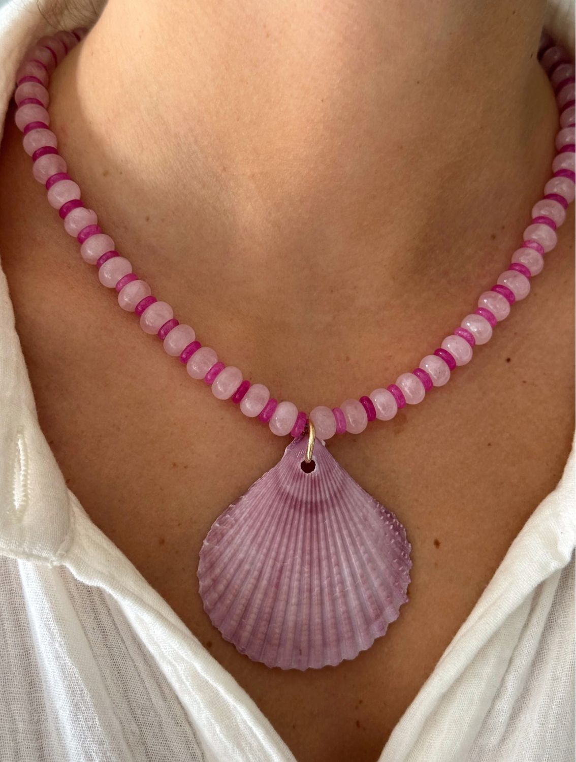 Purple Palm Necklace