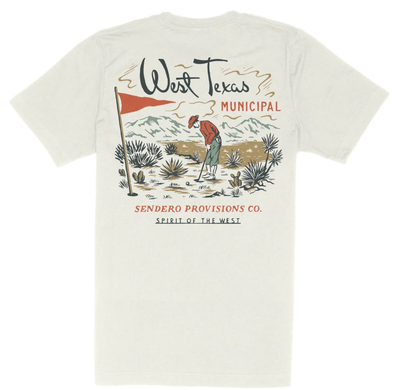 West Texas Municipal T-Shirt, Color: Vintage White, Size: Medium