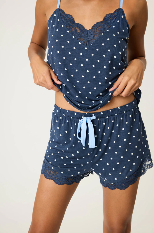 Pj Set Polka Dot Party Navy