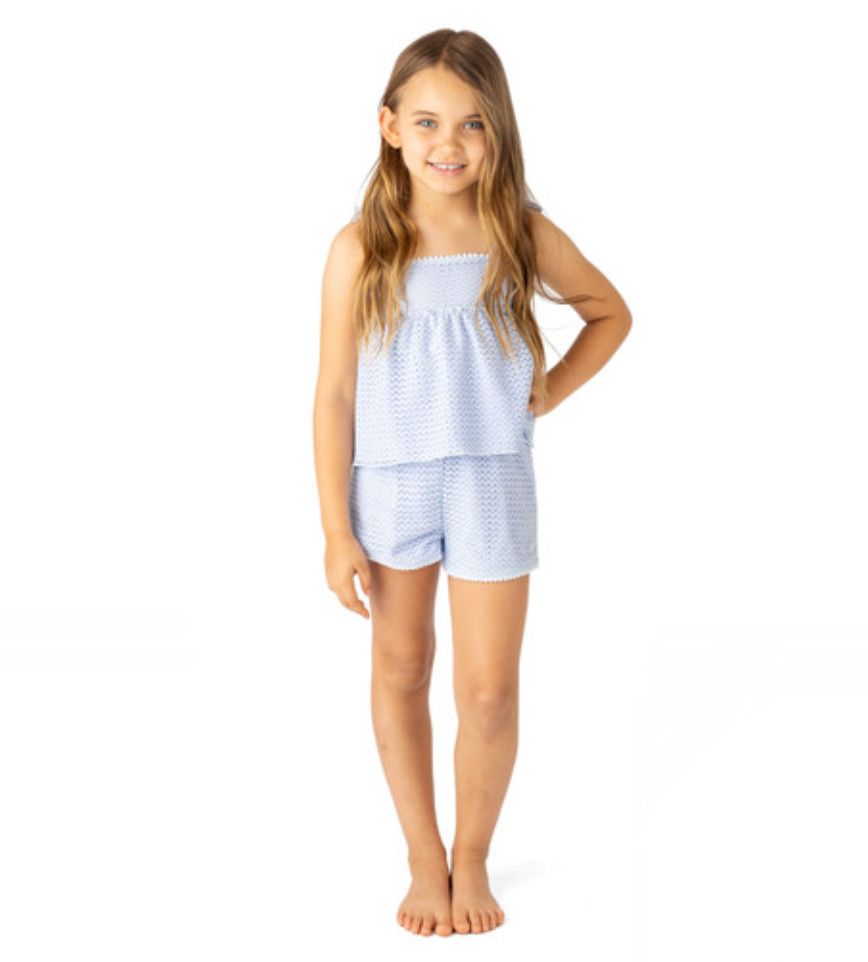 2pc short set crochet peplum