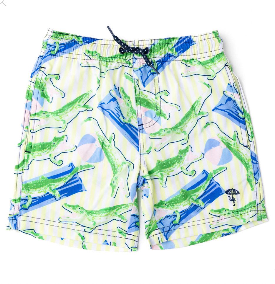 Boys Trunks, Color: Beach gator, Size: 3t