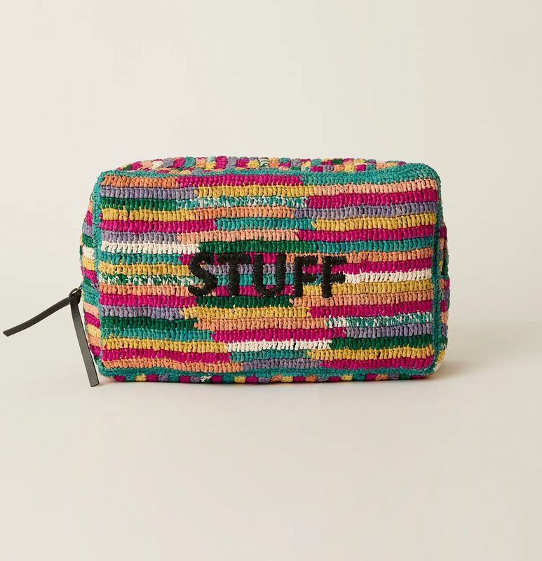 Btb Stuff Multi Cosmetic Bag Black/Fuchsia Rainbow