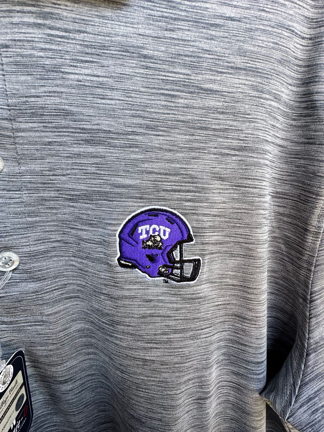 Huron Heather Black Tcu Helmet