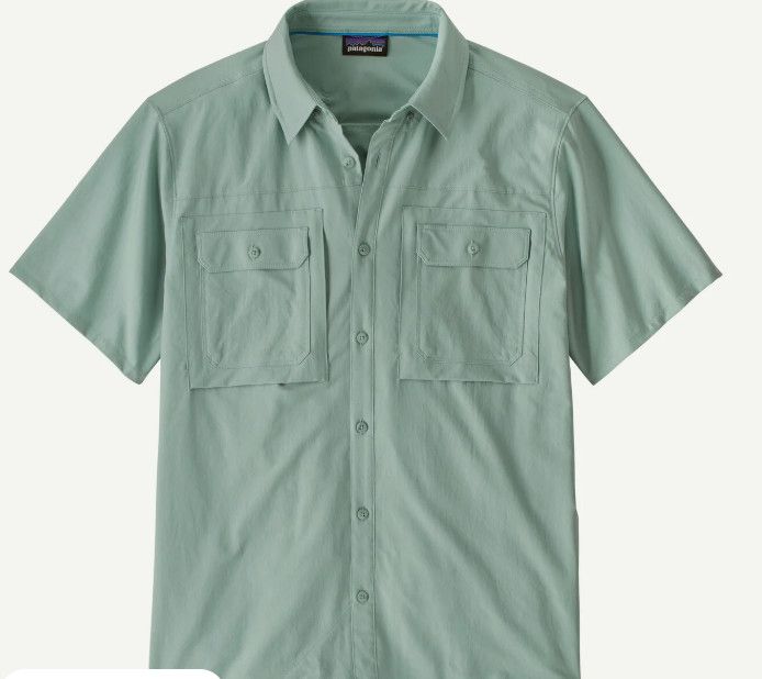 Men&#39;s Short-Sleeved Self-Guided Sun Shirt Thermal Blue