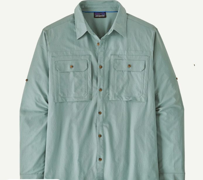 Men&#39;s Long-Sleeved Self-Guided Sun Shirt Thermal Blue