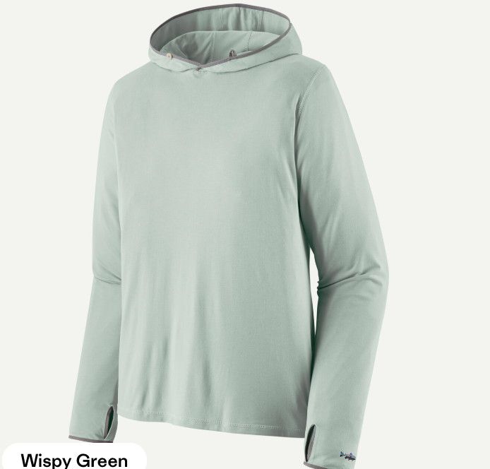 Men&#39;s Long-Sleeved Self-Guided Sun Shirt Wispy Green
