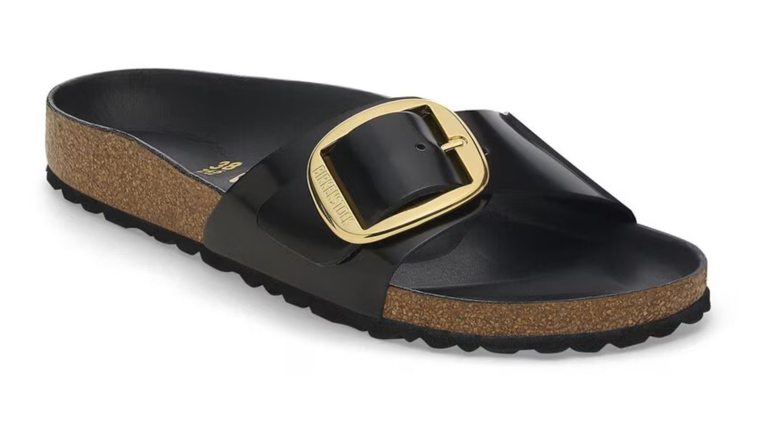 Madrid Big Buckle High Shine Black