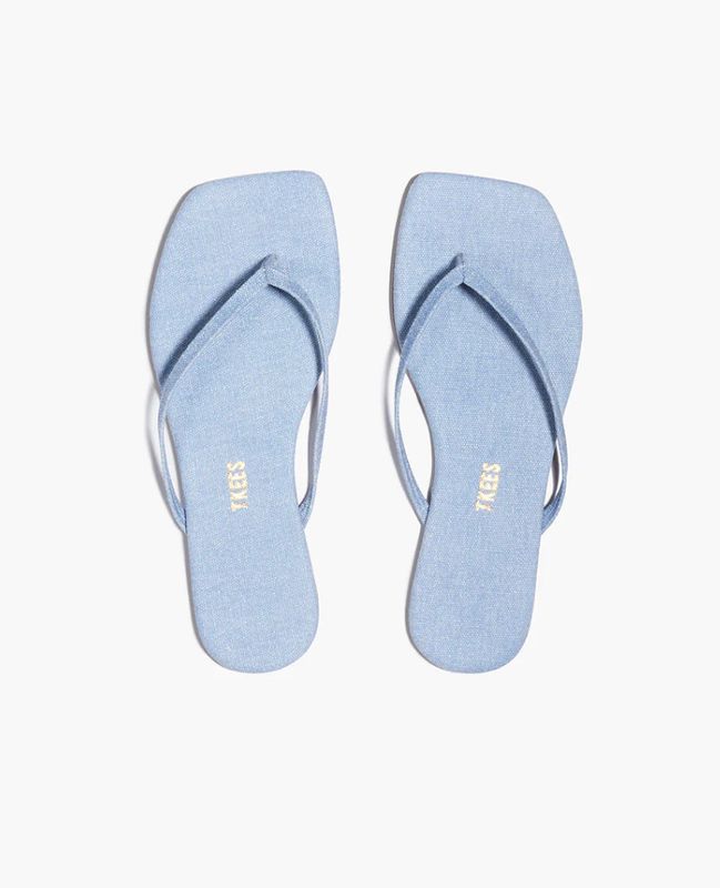 Square Toe Lily Washed Denim