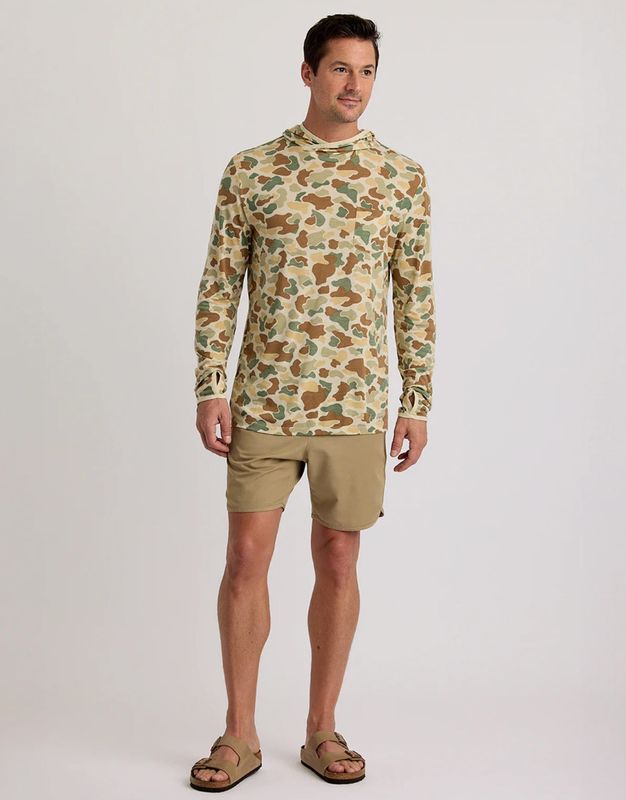 Men&#39;s Bamboo Lightweight Hoodie Vintage Camo