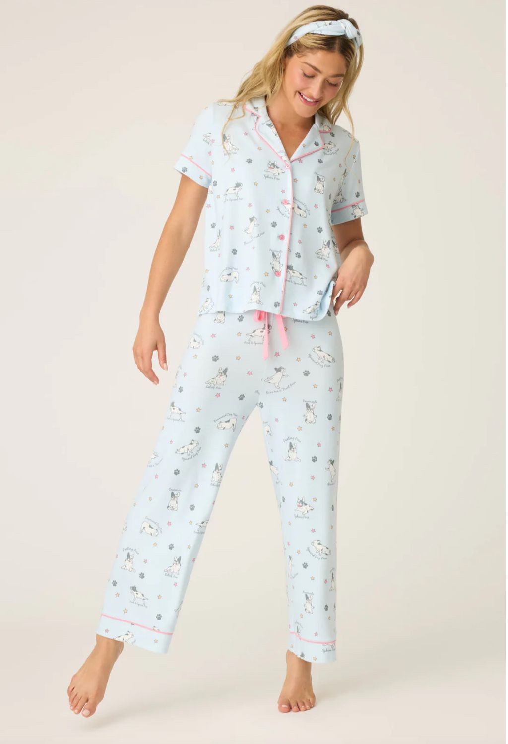 Paws &amp; Breathe Dog Pj Set Blue