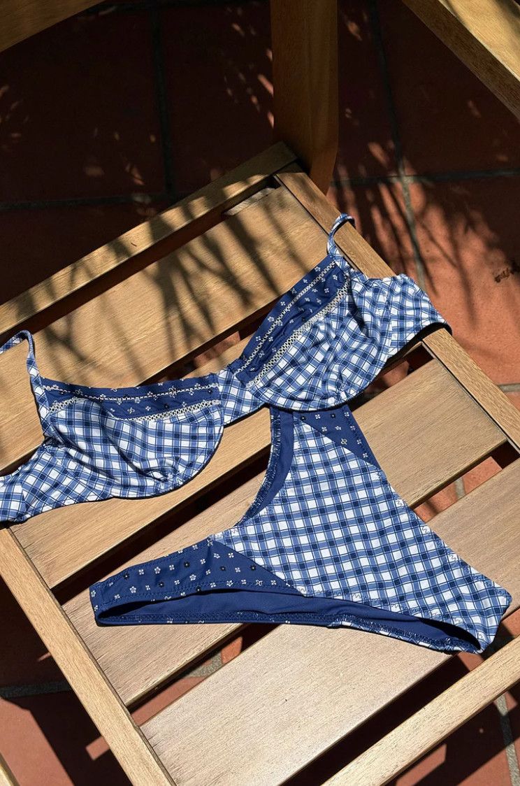 Dove Bottom Starry Gingham