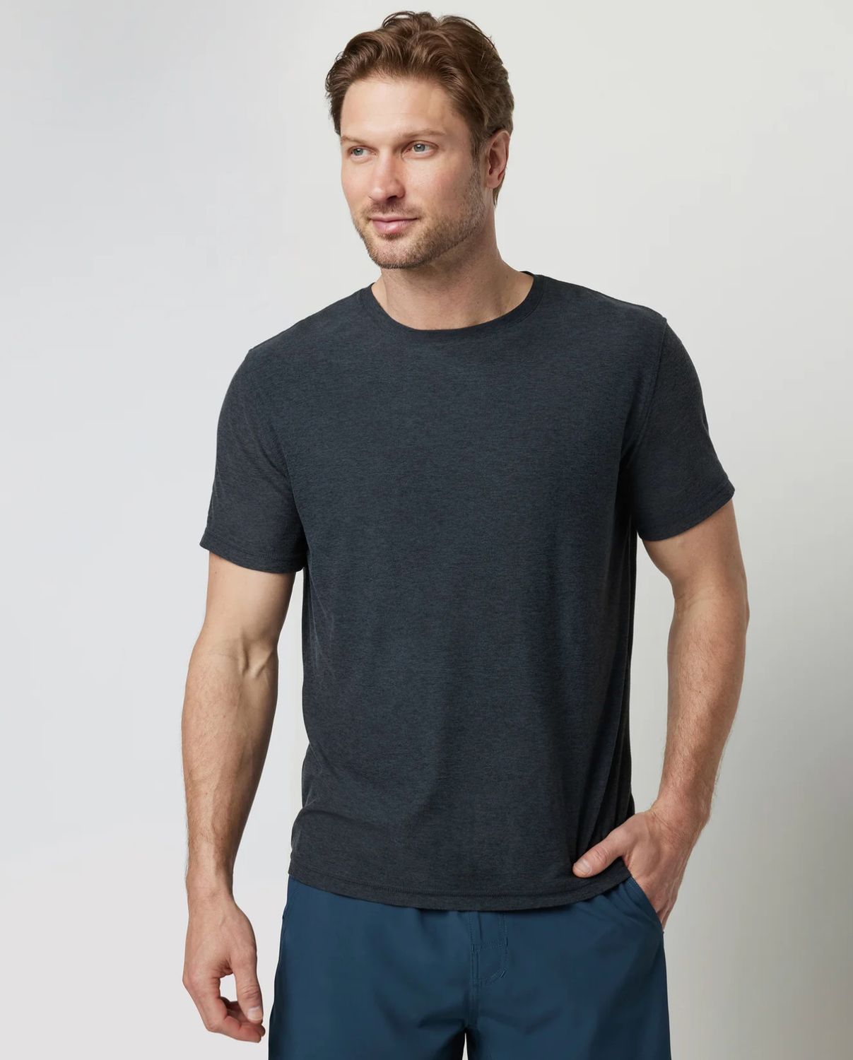 Strato Tech Tee Charcoal Heather