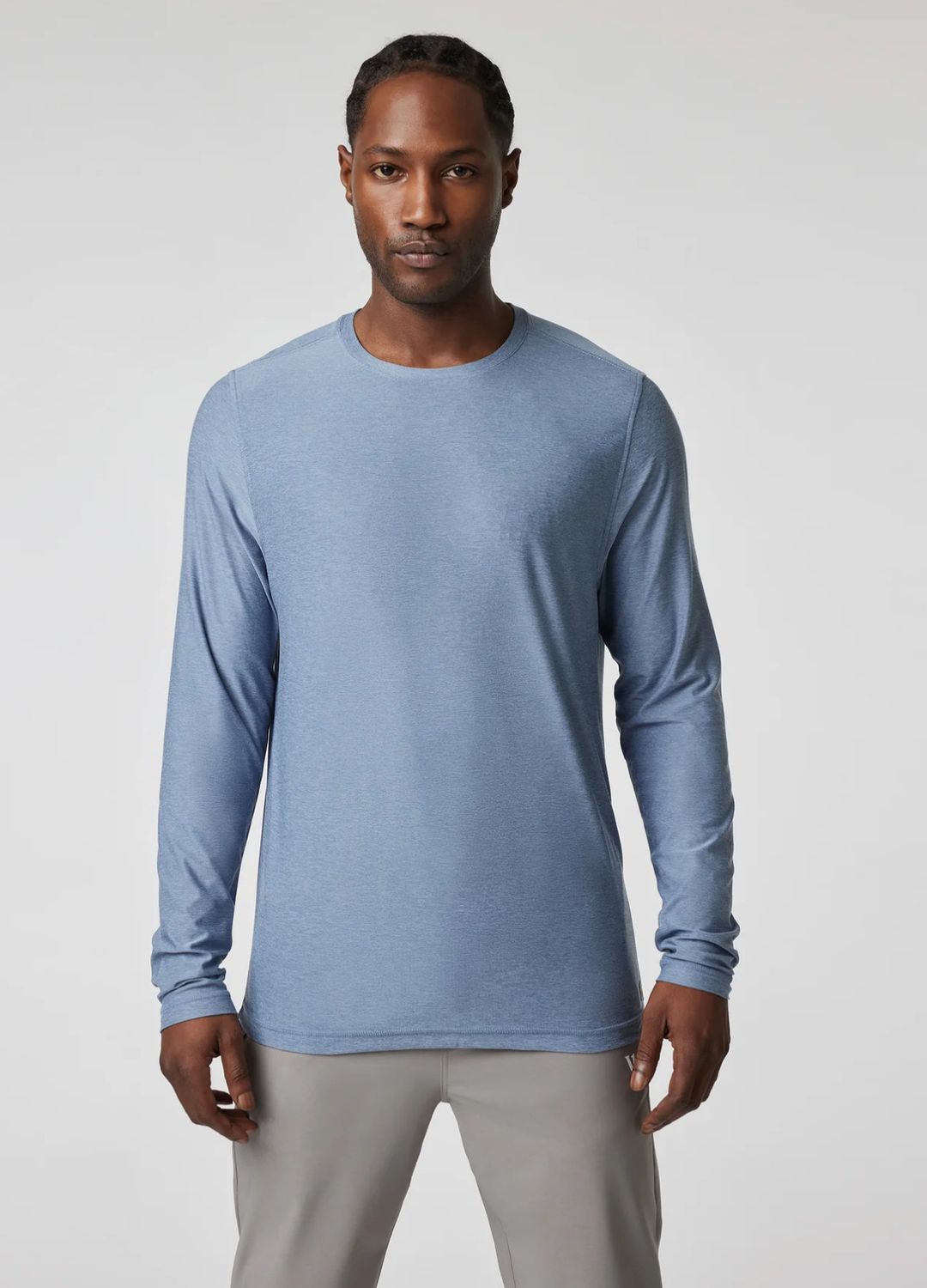 L/S Strato Tech Tee Chambray Heather