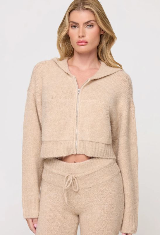 Jet Set Hoodie Cream