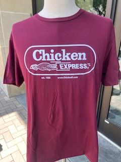 Chicken E Original Tee Maroon