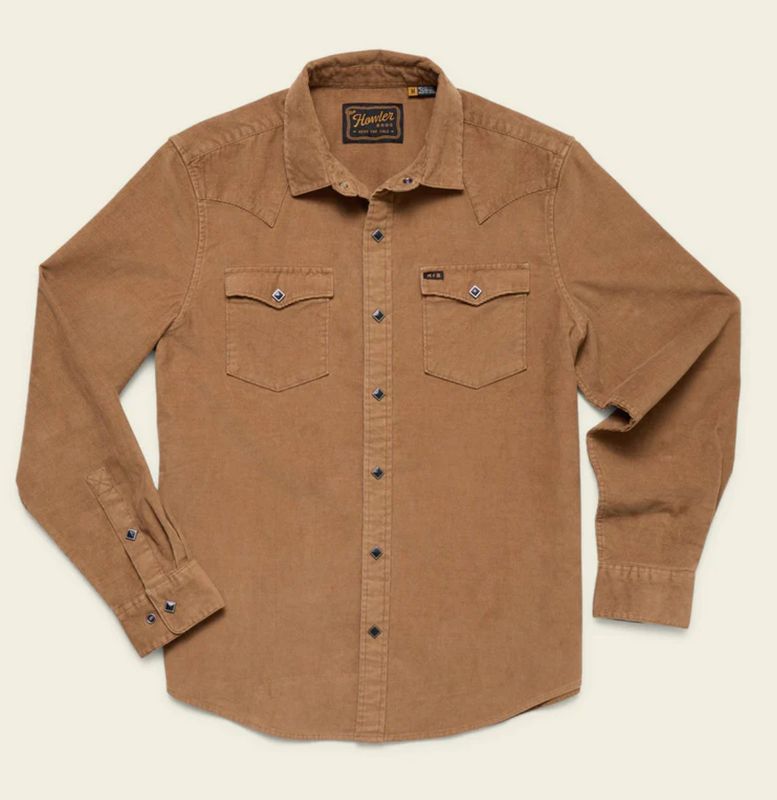 Banning Corduroy Snapshirt Duck Brown