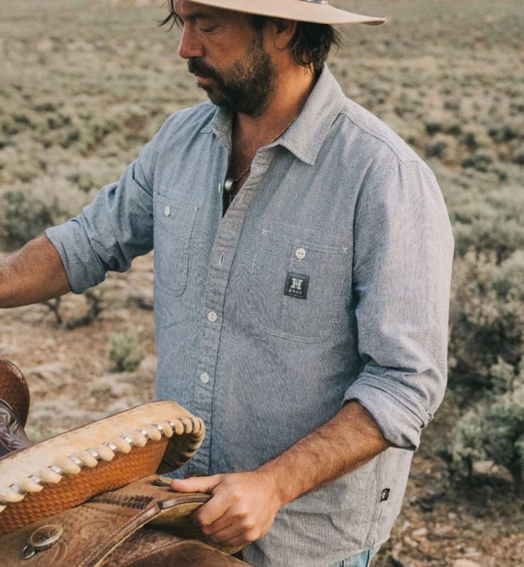 Tallier Work Shirt Hickory Stripe Chambray