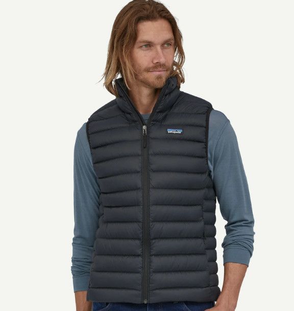 Men's Down Sweater Vest Black