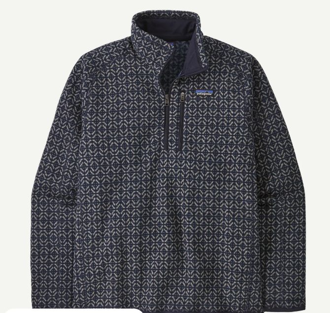 Men&#39;s Better Sweater 1/4-Zip Fleece Sunken Blue