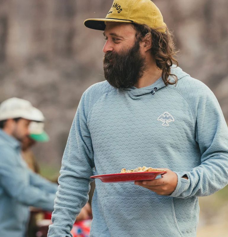 Palo Duro Fleece Hoodie Iron Blue