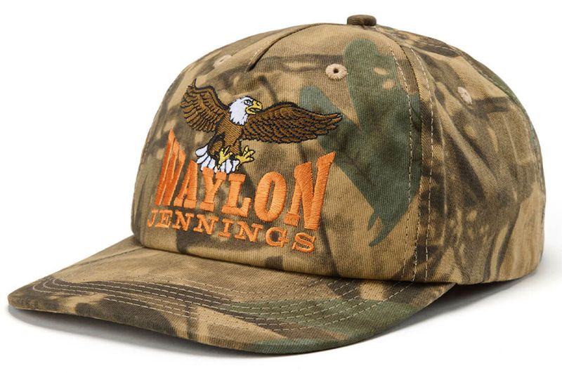 Seager x Waylon Jennings Eagle Snapback Camo