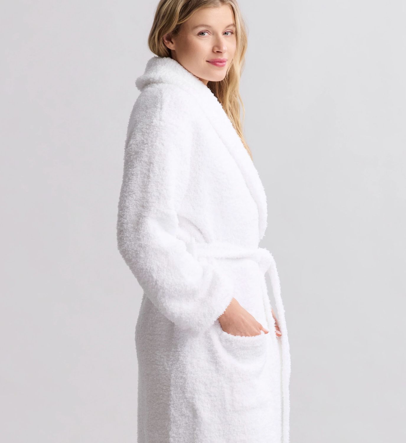 CozyChic Adult Robe White