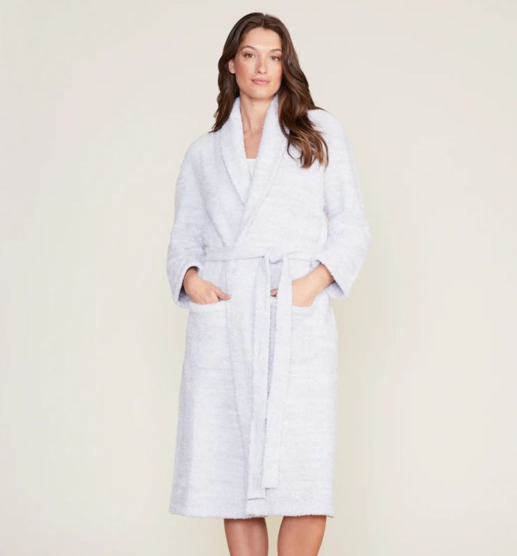 CozyChic Adult Robe The Ocean White