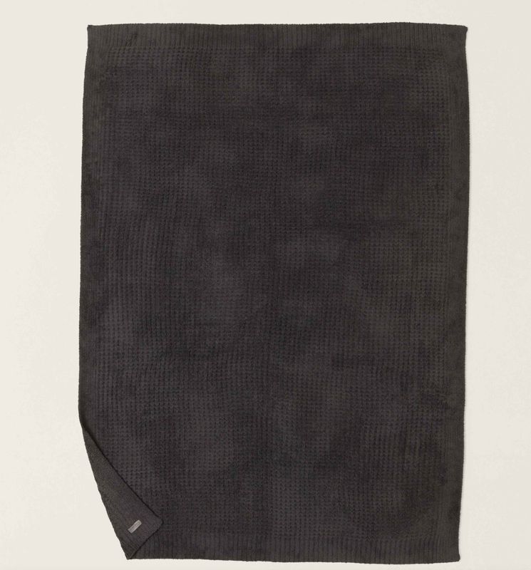 CozyChic Waffle Throw Carbon