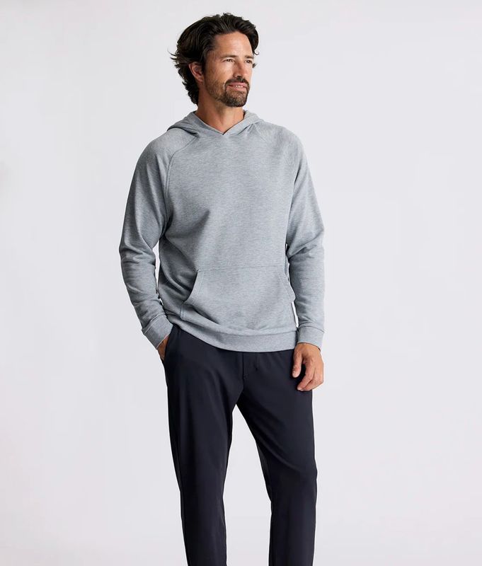 Men&#39;s Bamboo Lightweight Fleece Hoodie Heather Grey