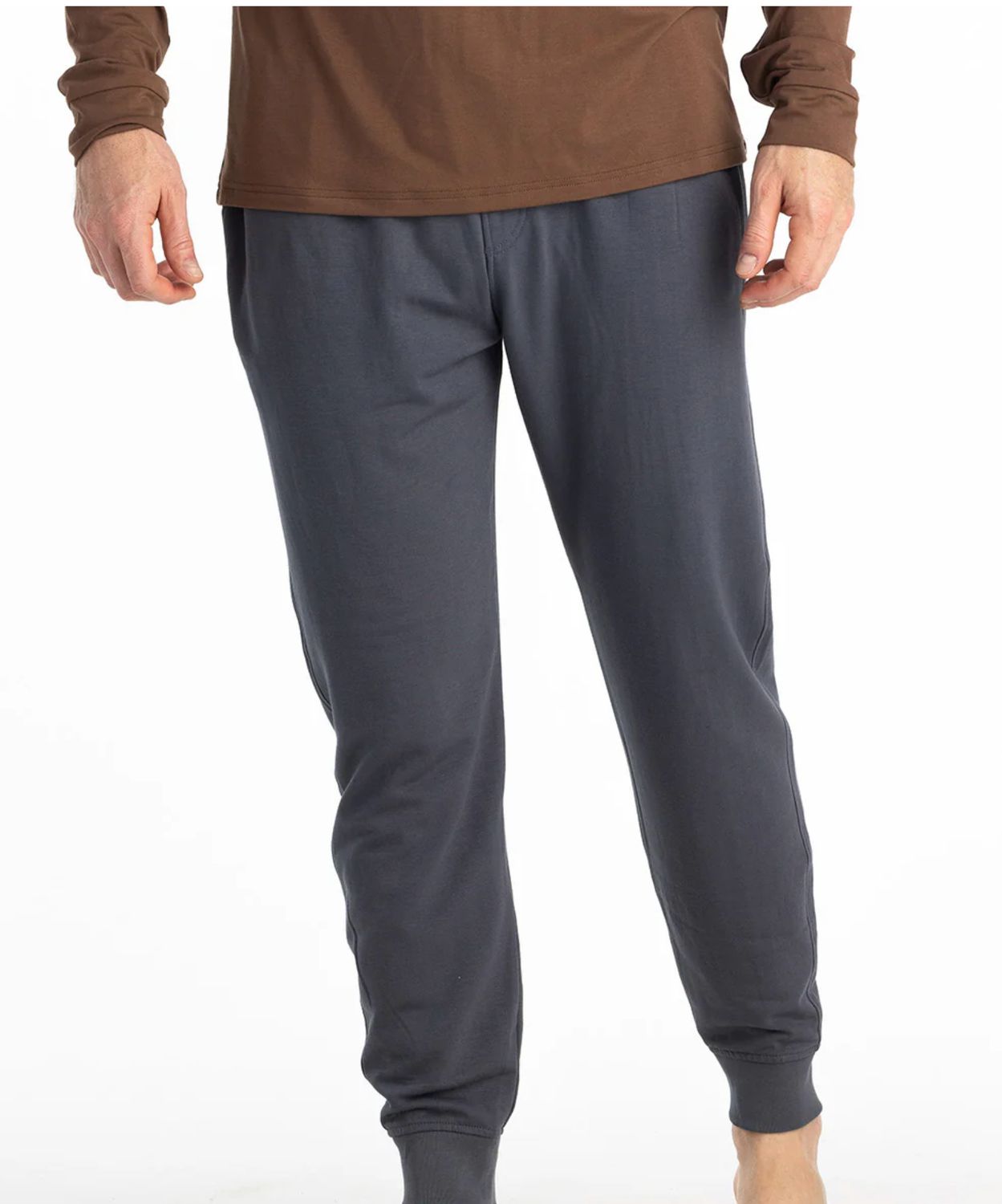 Men&#39;s Bamboo Lightweight Fleece Jogger Storm Cloud