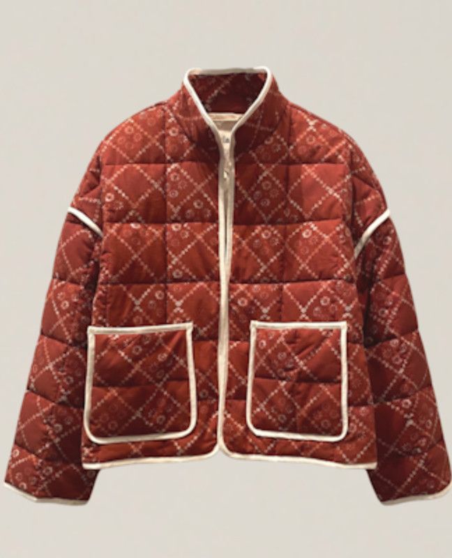 Maison Quilted Jacket Red