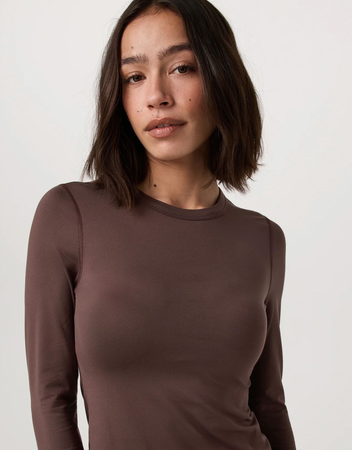 L/S Lux Crew Tee Java