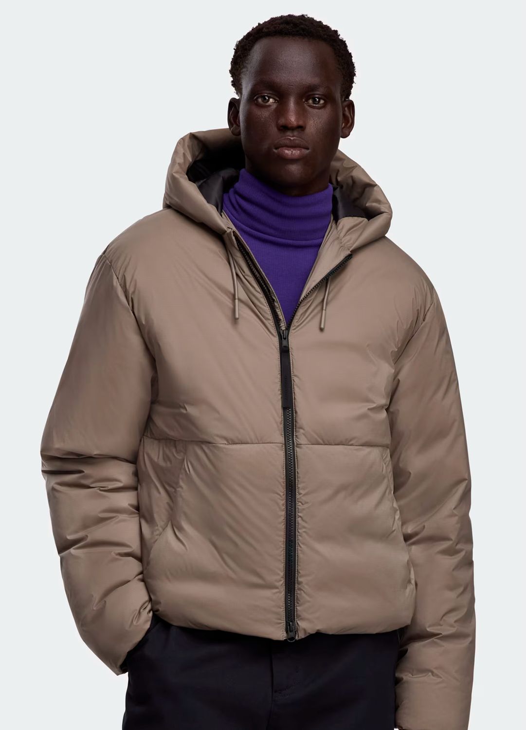 Lodge Hooded Jacket Taupe Grey