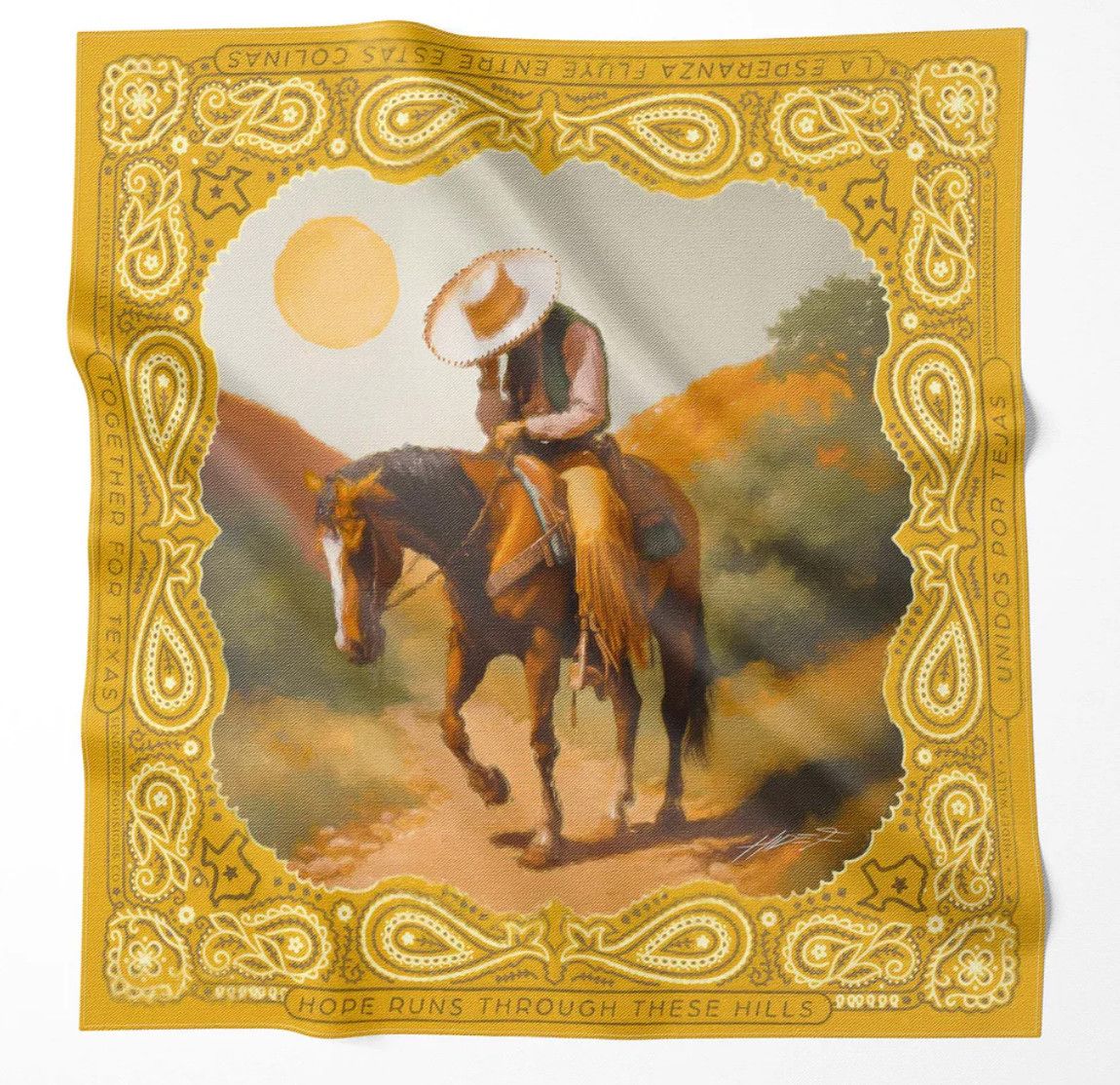 Together for Texas Bandana Yellow