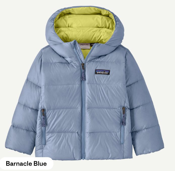 Baby Hi-Loft Down Sweater Hoody Barnacle Blue