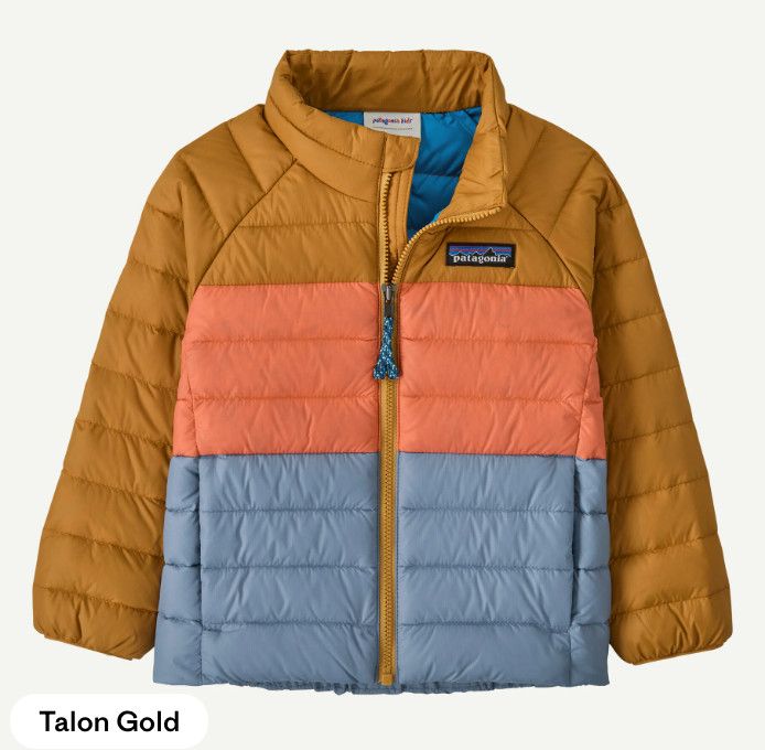 Baby Down Sweater Jacket Talon Gold