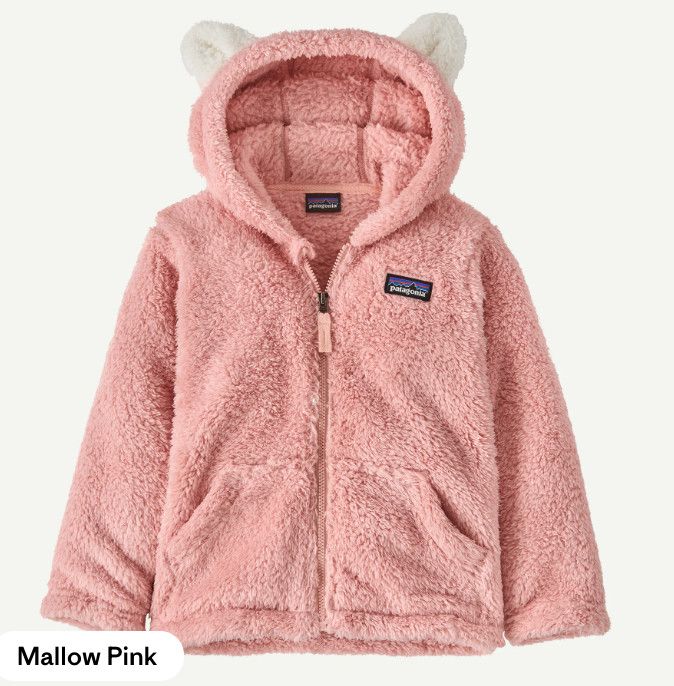 Baby Furry Friends Hoody Mallow Pink