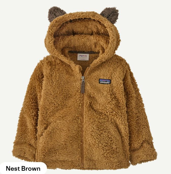 Baby Furry Friends Hoody Nest Brown