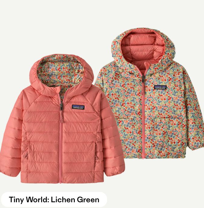 Baby Reversible Down Sweater Hoody Tiny World